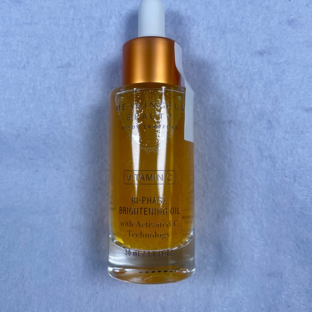 Meaningful Beauty Vitamin C Bi-Phase Brightening Oil Cindy Crawford 1oz 30ml